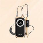 Profesionální dobíjecí vrtačka na nehty 30 000 ot./min., přenosný elektrický pilník E File Scamander, bruska na akrylový gel