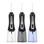 Výkonný bezdrátový 350ml vodní dentální flosser přenosný orální irigátor s OLED displejem s 5 tlakovými režimy